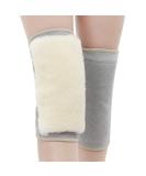 Buy Men's & Women's Cashmere Knee Braces | Thermal Wool Knee Warmers for Cycling Skiing & Running - Grey - Buy Online on GoSupps.com
