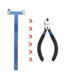 Perogen Archery Bow String Points Nock Pliers Set - T Shape Arrow Bow Square Ruler - Nocking Point Buckles for Recurve Bow - Buy Online on GoSupps.com