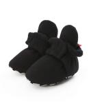 EDOTON Unisex Newborn Winter Boots 12-18 Months D Black - Warm Stripe Bootie with Non-Slip Sole and Ajustable Stay-On Sock - Buy Online on GoSupps.com