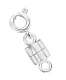 925 Sterling Silver Mini Magnetic Jewelry Clasp Connector | Necklace/Bracelet Chain Extender | Made in Italy | 1Pc Silver - Buy Online on GoSupps.com