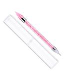 Double-Sided Strass Picker Tool & Dotting Tool with Wax Head for Rhinestones - Colorful Point Drilling Pencil & Storage Box (Pink) | International Shipping - Buy Online on GoSupps.com