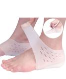 Unisex Invisible Height Increase Insoles - Soft Silicone Shoe Inserts for Comfort & Pain Relief - 2CM Heel Protectors - Buy Online on GoSupps.com