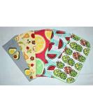 Farmers Market 1 Ply Printed Flannel Little Wipes 8x8 Inches Set of 5 - Eco-Friendly Cleaning Cloths - Buy Online on GoSupps.com