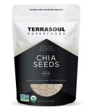 Terrasoul Superfoods Organic White Chia Seeds 16 oz - Rich in Omega Fats, Fiber, and Plant Protein - Buy Online on GoSupps.com