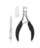 Professional Thick Toenail Clippers for Seniors & Adults | Heavy Duty Stainless Steel Podiatrist Nail Scissors with Easy Grip Handle - Includes Nail File - Buy Online on GoSupps.com