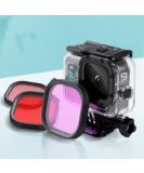 GoPro Hero 8/9/10 Dive Filter Set - Red Light Red Magenta Filters for Underwater Video/Photography - Buy Online on GoSupps.com