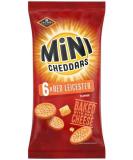 Jacob's Mini Cheddars Red Leicester 6X23g | Baked with Real Cheese | No artificial colours or flavours | Premium product - Buy Online on GoSupps.com