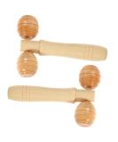 GLEAVI Hand Tool - 2-Piece Roller Massage Hammer | Wooden Scroll Wheel Portable Roller (11x3.8CM) for Relaxation and Pain Relief - Shop Internationally - Buy Online on GoSupps.com