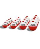 16 Fishing Bobbers for Fishing Assortment Large Bobbers & Small Bobbers  Fish Bobbers Red and White  Floats Fishing Floats and Bobbers  16 Bobber for Fishing Bobbers Red and White Fishing Bobbers - Buy Online on GoSupps.com