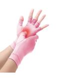 Copper Compression Arthritis Gloves  Best Copper Infused Glove for Women and Men  Fingerless Arthritis Gloves  Pain Relief and Healing for Arthritis  Carpal Tunnel  1 Pair Small pink - Buy Online on GoSupps.com