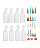 8pcs 1oz Jagua Henna Tattoo Bottle Kit with 16 Blunt Tips for Body Art DIY Project - Buy Online on GoSupps.com
