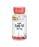 Solaray Pure CoQ-10 30 mg - Vegan Heart Health Supplement | Non-GMO Lab Verified | 60 VegCaps for Cellular Energy Support - Buy Online on GoSupps.com
