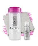 Free View Glasses Bath Set (Pink) - Includes 50ml Cleaner & Microfiber Cloth - Optician Quality Glasses Cleaning Device for All Glasses - Buy Online on GoSupps.com