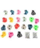 IFOYO Rock Climbing Holds - 20 Large Outdoor Playground Rocks for Kids Over 4 Years - Supports 132lbs/60kg - Bright + Dark - Buy Online on GoSupps.com
