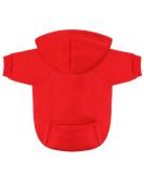 Idepet Dog Sweater - Warm Pet Clothes for Small Dogs & Cats | Chihuahua Poodle & Puppy Coat (M Red) - Buy Online on GoSupps.com