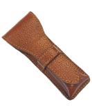 Parker Safety Razor Genuine Leather Two-Sided Travel Case - Saddle Brown | Durable Protector for International Shipping - Buy Online on GoSupps.com