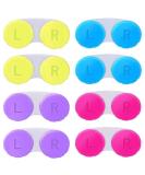 ZKHSeou 8-Pack Contact Lens Container | Portable & Travel-Friendly Colored Lens Holders for Home & On-the-Go - Buy Online on GoSupps.com