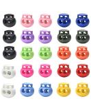 25Pcs Multicolor Double Hole Cord Lock End Toggle Spring Stopper Fastener - Buy Online on GoSupps.com
