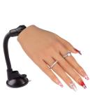 Nail Training Practice Hand with Clamp - Acrylic Technician Manicure Tool for DIY Print Practice - False Fake Hand for Best Nail Manicure - 1 Count - Buy Online on GoSupps.com