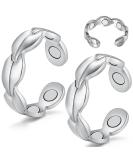 Cigmag Lymphatic Drainage Magnetic Ring for Women Copper Adjustable with Removal Tool and Gift Box (7X Silver) - Buy Online on GoSupps.com