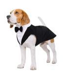 Kuoser Dog Smoking Suit & Bandana Set | Formal Pet Clothing for Weddings Halloween & Parties | S-XXL | Black | Stylish Comfortable Dog Outfit - Buy Online on GoSupps.com