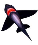 HENGDA Shark Kite - Easy to Assemble and Fly | for Kids and Adults | Beach, Park, Yard | 49x53in Black - Buy Online on GoSupps.com