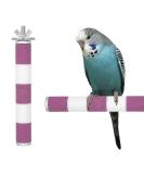 Parrot Perch 15CM Pink&White Color Bird Perch Stand Birdcage Scrub Stand Bar for Bird Parrot Budgies Parakeet Cockatiels Conure Lovebird Cage Paw Grinding Toy pink 15cm - Buy Online on GoSupps.com