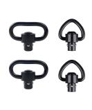 Heavy Duty QD Sling Swivel Mount Set for Two Point Sling - 1 and 1.25 D-Loop Swivels - Quick Detach/Release - Buy Online on GoSupps.com