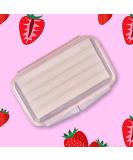 Premium Dental Wax for Braces & Aligners - 5 Food-Grade Strawberry Strips in Storage Box - Buy Online on GoSupps.com