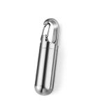 Stainless Steel Pill Holder Keychain with Carabiner Clip | Large Pill Fob for Travel & Daily Use - Buy Online on GoSupps.com