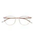 GUDVUE Blue Light Glasses - Ultra Lightweight Oval Eyewear for Men & Women | Anti-Glare UV400 Eye Strain Relief - Champagne Clear - Buy Online on GoSupps.com