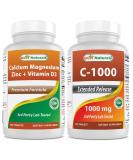 Cal Mag Zinc with Vitamin D3 & Vitamin C 1000 mg - Essential Mineral and Vitamin Supplement - Buy Online on GoSupps.com