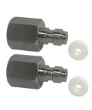 HMKUGO 2-Pack 8mm Quick-Disconnect Plug Adapter Stainless Steel 1/8" BSPP Female Thread PCP Paintball Charging Fittings with Sealing O-Ring 1/8 BSPP - 2-Pack - Buy Online on GoSupps.com