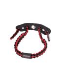LEGEND 550 Paracord Bow Wrist Sling - Adjustable Strap with Leather Yoke & Metal Grommets - Red/Black Archery Gear - Buy Online on GoSupps.com
