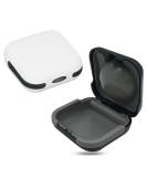 SQHY 2 Pack Hearing Aid Cases (One Black and one White) Waterproof Hearing Aid Protection Storage Box Built in High Elastic Silicone Air Cushion Ball to Prevent The Hearing Aid from Broken - Buy Online on GoSupps.com
