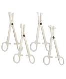 4-Piece Disposable Piercing Clamps Set | Professional Septum & Multi-Use Piercing Forceps for Belly Ear Eyebrow Tongue & Nose Piercing - Ship Internationally - Buy Online on GoSupps.com