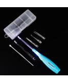 Airgoesin Tonsil Stone Remover Tool Kit - 5 Adapters Tips, Tonsillolith Pick, Case & Gift - Blue - Buy Online on GoSupps.com