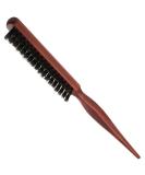Sularpek Teasing Hair Brush - Boar Bristle Toupe Brush with Wooden Handle for Long Thick Curly Wavy Dry or Damaged Hair - Buy Online on GoSupps.com