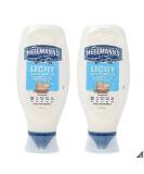 Hellmann's Light Squeezy Mayonnaise- Made with 100% free range eggs - Good source of omega 3 - Suitable for vegetarians - Free from artificial colours flavours and preservatives - 2 x 750ml - Buy Online on GoSupps.com