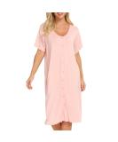 Jecarden Women's Maternity Nightgown - Short Sleeve Hospital Childbirth Sleepwear - Buy Online on GoSupps.com