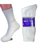 LM 12 Pairs Diabetic Crew Socks in Unisex Sizes 9-11, 10-13, 13-15 - Black, Grey, White - 10-13 White - Buy Online on GoSupps.com