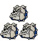 Kleenplus 3pcs. Cartoon Bulldog Patch Embroidered Badge Iron On Sew On Emblem for Jackets Jeans Pants Backpacks Clothes Sticker Arts Bulldog Dog Head Gray Fashion Patches Decorative Repair - Buy Online on GoSupps.com