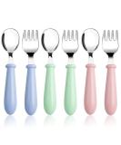 6-Piece BPA-Free Baby Cutlery Set | Learning Spoons & Forks for Children | Dishwasher Safe | Ideal for Self-Feeding - Buy Online on GoSupps.com