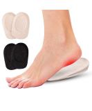 Haofy Heel Pillow Cushion Gel 2 Pairs of Heel Spur Inserts for Plantar Fasciitis & Achilles Tendon Relief 7mm Silicone Heel Protection for Men | 4 Pieces - Buy Online on GoSupps.com