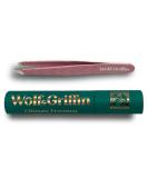 Wolf & Griffin Stainless Steel Precision Mini Tweezers: Professional Slant Eyebrow Tweezers for Men and Women | Grape Smoothie - Buy Online on GoSupps.com