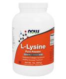 NOW Foods L-Lysine 100% Pure Powder 454g - Premium Amino Acid Supplement for Immune Support & Nutrition - Fast Worldwide Shipping - Buy Online on GoSupps.com