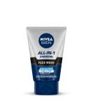 Nivea Men All In 1 Face Wash 100ml - Gentle Cleansing and Refreshing Formula - Buy Online on GoSupps.com