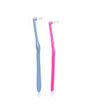 Compact Space Brush Set - 2 Pack Annhua Tuft Toothbrushes for Braces & Interdental Cleaning (Blue & Pink) - Ideal for Orthodontics - Buy Online on GoSupps.com