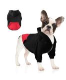 Meioro Dog Hoodies | Warm Zippered Pet Clothes | Cute XS Black Dog Hoodie for Small Breeds - Buy Online on GoSupps.com
