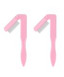 GCQQ Folding Eyelash Separator Comb - Metal Teeth Pink Lash Comb for Eyelash Lift and Brow Waxing - Buy Online on GoSupps.com